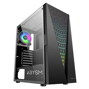 Abysm Danube Kolpa  Caja ATX Cristal Templado Negra