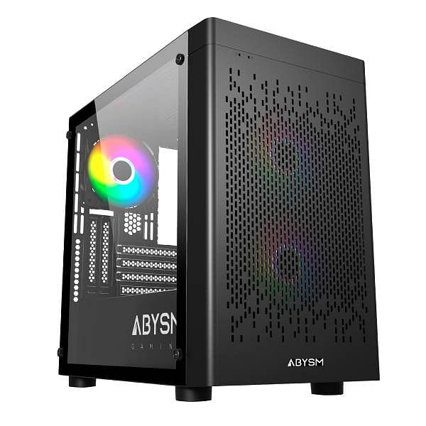 Abysm Danube INVA MX202  Caja Micro ATX Cristal Templado Negra