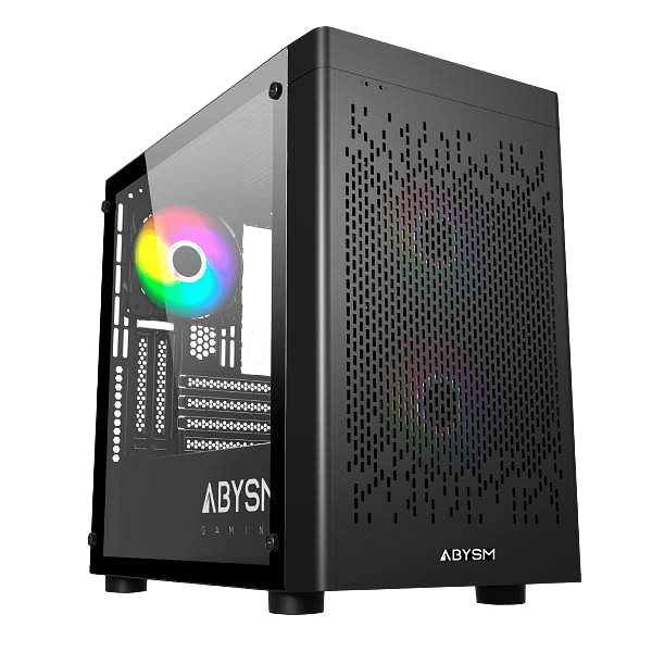 Abysm Danube INVA MX202  Caja Micro ATX Cristal Templado Negra