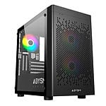 Abysm Danube INVA MX202  Caja Micro ATX Cristal Templado Negra