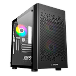 Abysm Danube INVA MX202  Caja Micro ATX Cristal Templado Negra