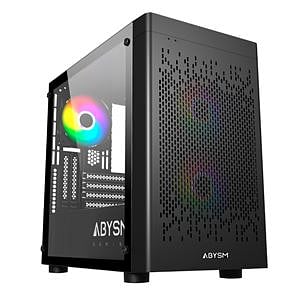 Abysm Danube INVA MX202  Caja Micro ATX Cristal Templado Negra