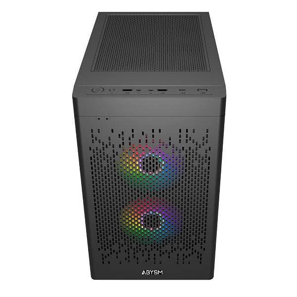 Abysm Danube INVA MX202  Caja Micro ATX Cristal Templado Negra