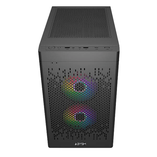 Abysm Danube INVA MX202  Caja Micro ATX Cristal Templado Negra