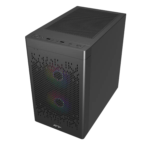 Abysm Danube INVA MX202  Caja Micro ATX Cristal Templado Negra