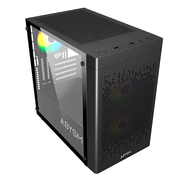 Abysm Danube INVA MX202  Caja Micro ATX Cristal Templado Negra