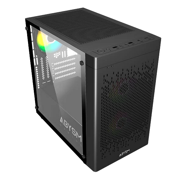 Abysm Danube INVA MX202  Caja Micro ATX Cristal Templado Negra