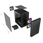 Abysm Danube INVA MX202  Caja Micro ATX Cristal Templado Negra
