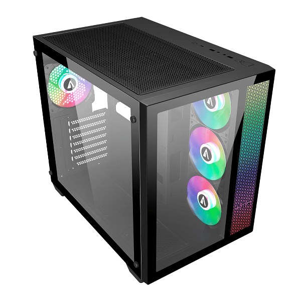 Abysm Danube Sava ARGB  Caja ATX Cristal Templado Negra