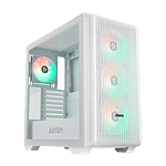 Abysm Danube KAMP BX300 ARGB  Caja ATX Cristal Templado Blanca