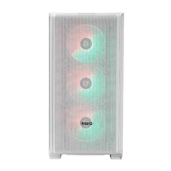 Abysm Danube KAMP BX300 ARGB  Caja ATX Cristal Templado Blanca
