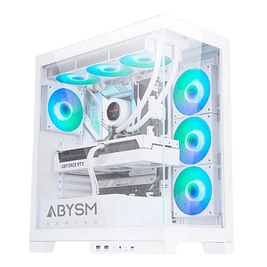 Abysm Danube Sava H500 ARGB  Caja ATX Cristal Templado Blanca