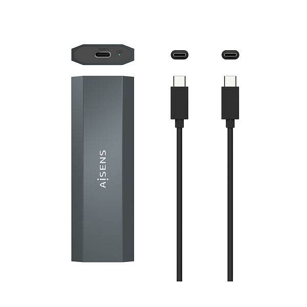 Aisens ASM2018GR M2 SATA  NVMe  USB31  10Gbps  Caja Externa SSD