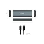 Aisens ASM2018GR M2 SATA  NVMe  USB31  10Gbps  Caja Externa SSD