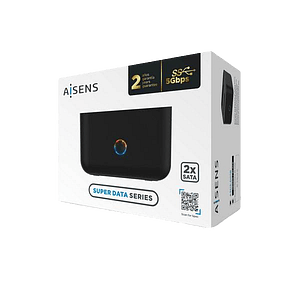 Aisens ASDSD01B 2x Discos Duros USB 30 5Gbps  Docking Station