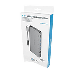 Aisens ASUC8P015GR  Dock 8 en 1  USBC a HDMI  RJ45  3x USBA  USBC  SD  Micro SD  Gris  10cm  Docking Station Aisens ASUC8P015GR  Dock 8 en 1  USBC a HDMI  RJ45  3x USBA  USBC  SD  Micro SD  Gris  10cm  Docking Station