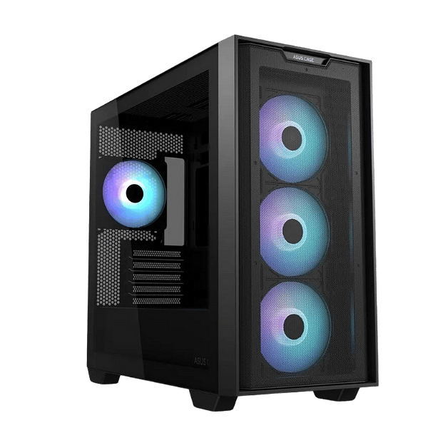 Asus A21 Plus Mesh Negra  Caja Micro ATX Cristal Templado