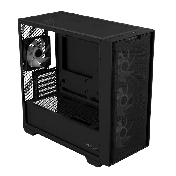 Asus A21 Plus Mesh Negra  Caja Micro ATX Cristal Templado