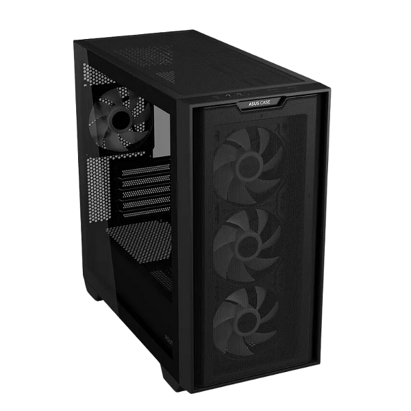 Asus A21 Plus Mesh Negra  Caja Micro ATX Cristal Templado
