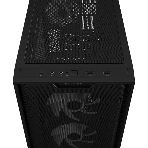 Asus A21 Plus Mesh Negra  Caja Micro ATX Cristal Templado
