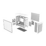 Asus Prime AP201  Caja Micro ATX Cristal Templado Blanca Asus Prime AP201  Caja Micro ATX Cristal Templado Blanca