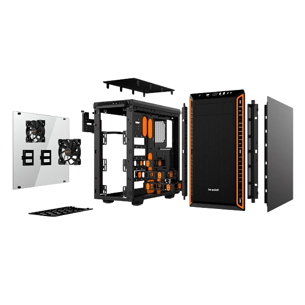 Be Quiet Pure Base 600 window black  orange  Caja