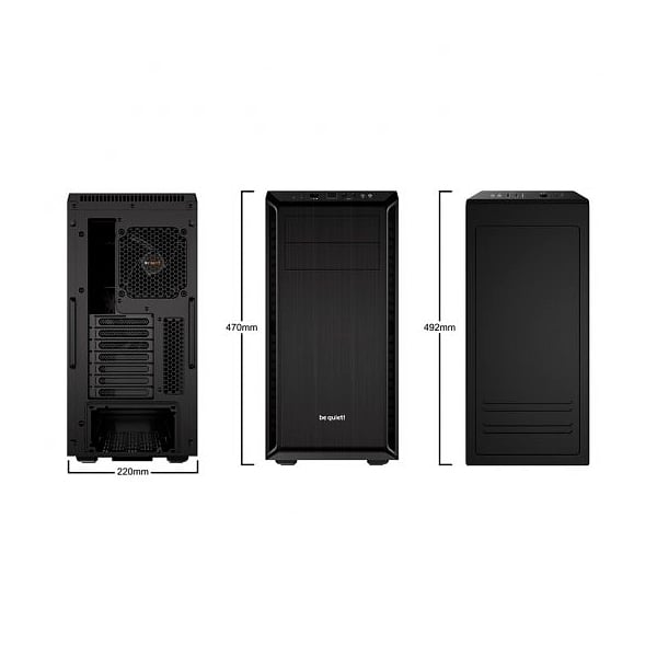 Be quiet pure base 600 negra  Caja