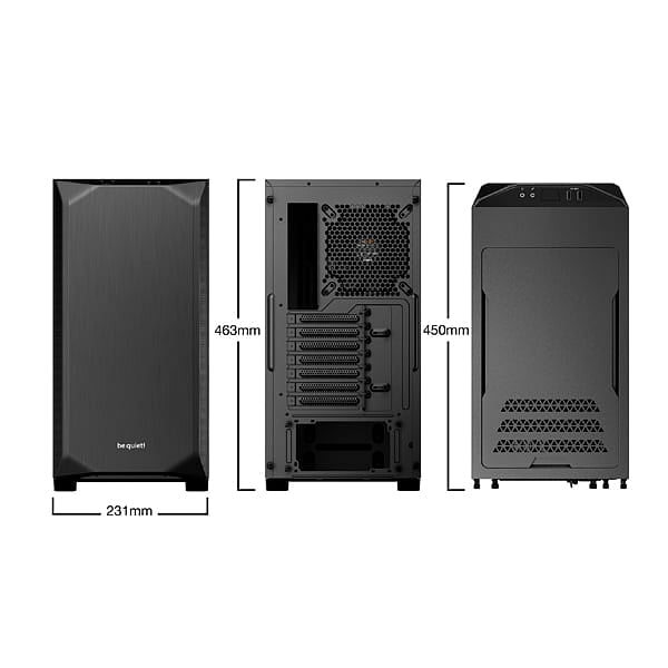Be Quiet Pure Base 500 negra  Caja