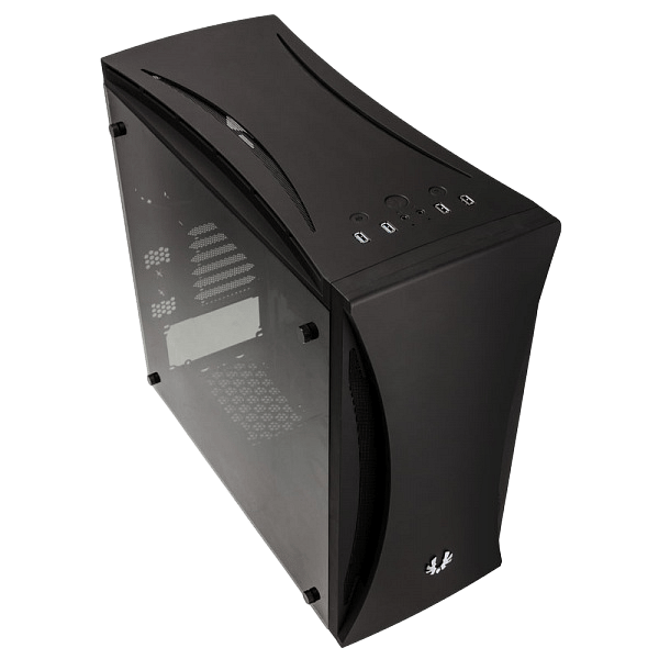 BitFenix Aurora Negra con cristal templado  Caja