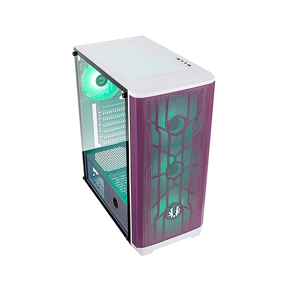 BitFenix Nova Mesh SE TG Cristal Templado USB 31 ARGB BlancaMorada  Caja