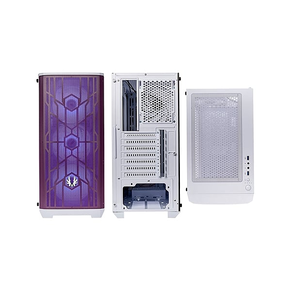 BitFenix Nova Mesh SE TG Cristal Templado USB 31 ARGB BlancaMorada  Caja