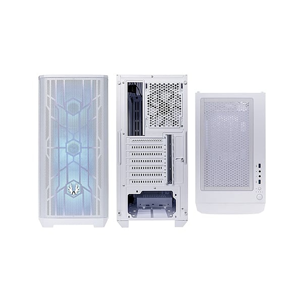 BitFenix Nova Mesh SE TG Cristal Templado USB 31 ARGB Blanca  Caja