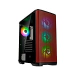 BitFenix Nova Mesh SE TG Cristal Templado USB 31 ARGB NegraRoja  Caja
