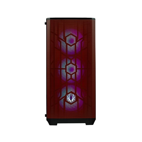 BitFenix Nova Mesh SE TG Cristal Templado USB 31 ARGB NegraRoja  Caja