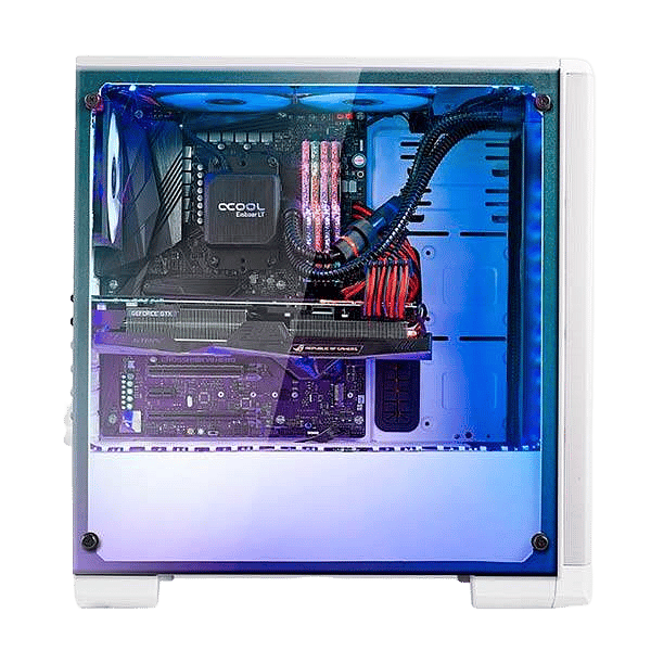 Bitfenix Nova Mesh ARGB TG White ATX  Cajas