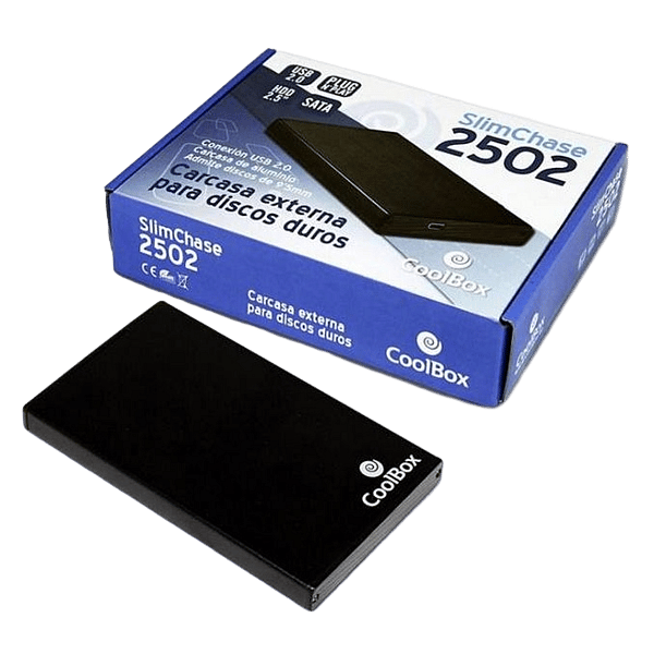 Coolbox 2502 caja 25 USB20 negra  Caja HDD
