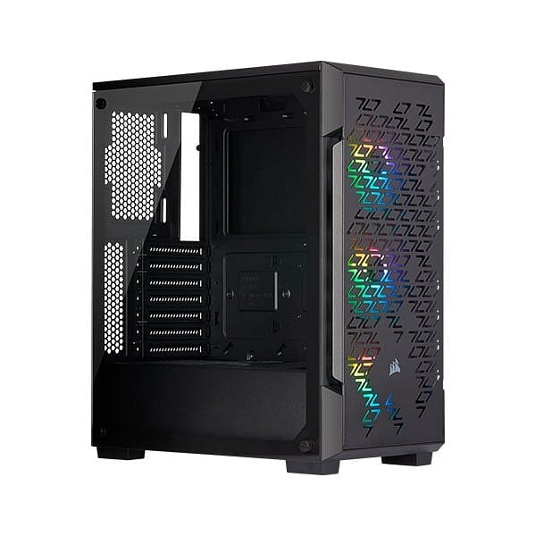 Corsair iCUE 220T Chasis RGB Airflow Black Cristal Templado USB 30