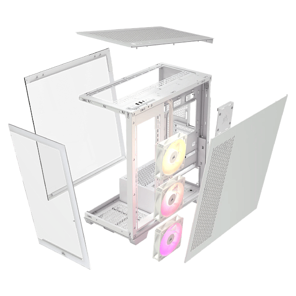 Corsair 3500X ARGB  Caja EATX Blanca Cristal templado