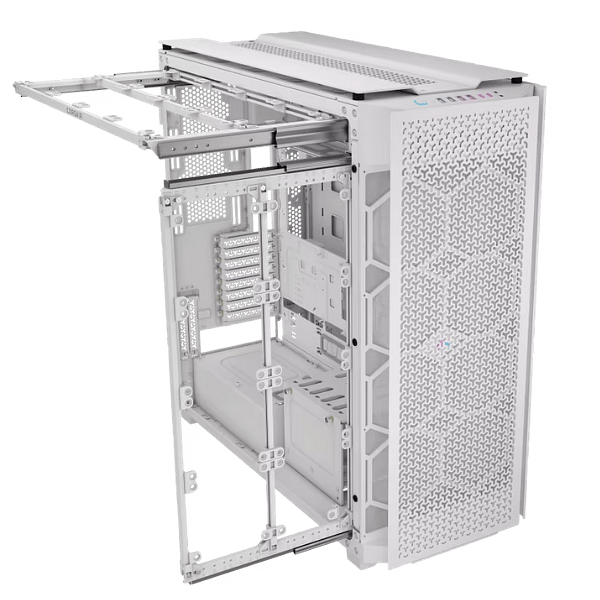 Corsair iCUE 9000D RGB Airflow  Caja EATX Blanca Cristal Templado