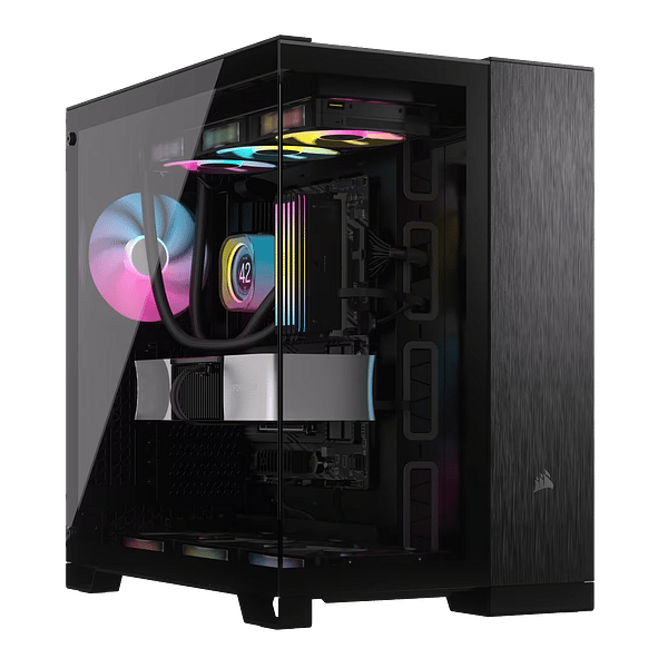 Corsair 6500x Doble  Caja EATX Cristal templado Negra Aluminio Obsidian