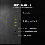 Corsair 6500x Doble  Caja EATX Cristal templado Negra Aluminio Obsidian