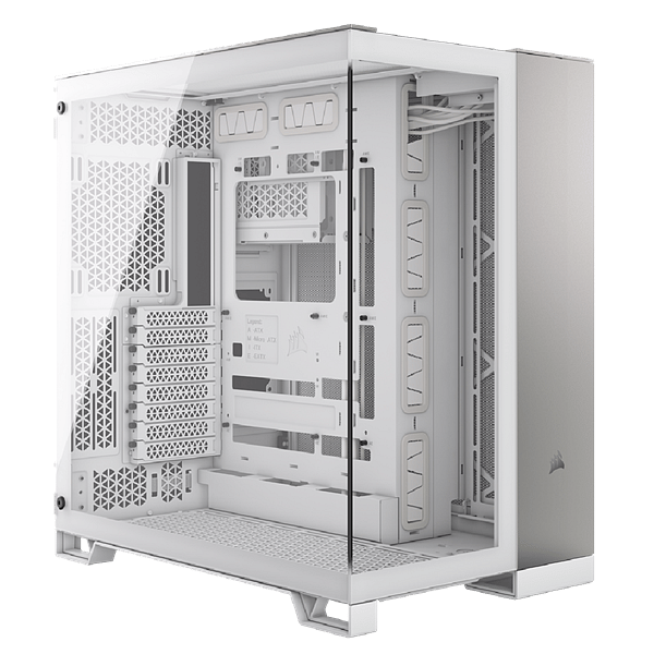 Corsair 6500x Doble  Caja EATX Cristal templado Blanca Aluminio Gris Satinado