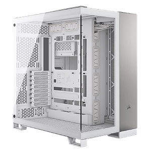 Corsair 6500x Doble  Caja EATX Cristal templado Blanca Aluminio Gris Satinado
