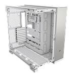 Corsair 6500x Doble  Caja EATX Cristal templado Blanca Aluminio Gris Satinado