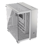 Corsair 6500x Doble  Caja EATX Cristal templado Blanca Aluminio Gris Satinado