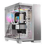 Corsair 6500x Doble  Caja EATX Cristal templado Blanca Aluminio Gris Satinado