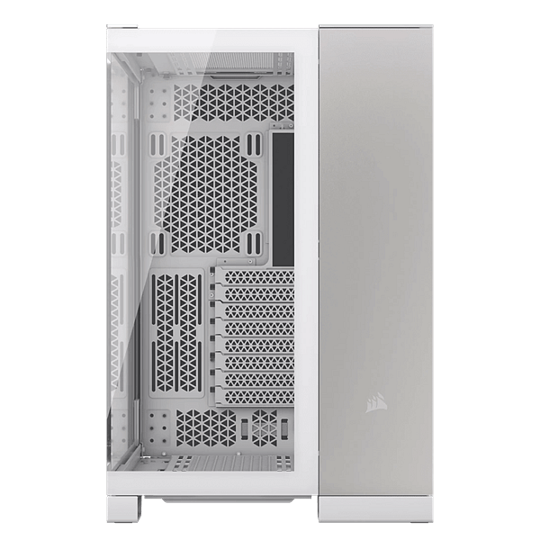 Corsair 6500x Doble  Caja EATX Cristal templado Blanca Aluminio Gris Satinado