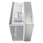 Corsair 6500x Doble  Caja EATX Cristal templado Blanca Aluminio Gris Satinado