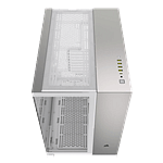 Corsair 6500x Doble  Caja EATX Cristal templado Blanca Aluminio Gris Satinado