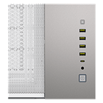 Corsair 6500x Doble  Caja EATX Cristal templado Blanca Aluminio Gris Satinado